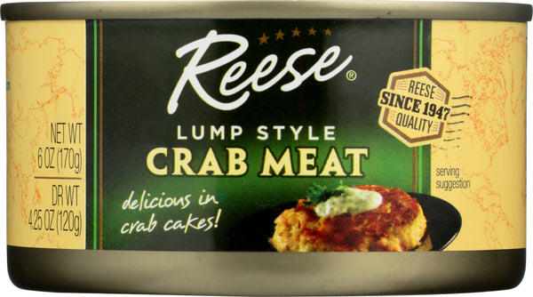 REESE: Lump Style Crabmeat, 6 oz