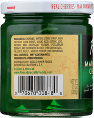 REESE: Green Maraschino Cherries with Stems, 10 oz