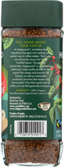 HIGHGROUND: Coffee Instant Decaf Organic, 3.53 oz