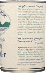 BAR HARBOR: New England Style Corn Chowder All Natural Condensed, 15 oz