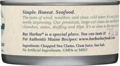 BAR HARBOR: Premium All Natural Chopped Clams, 6.5 oz