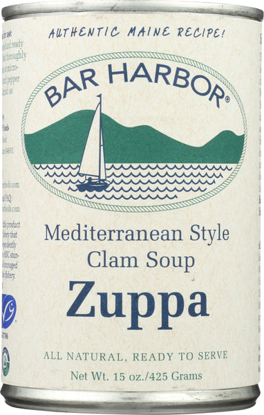 BAR HARBOR: Soup Zuppa Mediterranean Clam Chowder, 15 oz