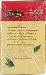 CELESTIAL SEASONINGS: Peppermint Herbal Tea Pack of 40, 2.3 oz