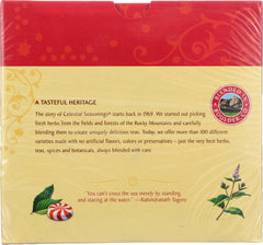 CELESTIAL SEASONINGS: Peppermint Herbal Tea Pack of 40, 2.3 oz