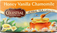 CELESTIAL SEASONINGS: Honey Vanilla Chamomile Herbal Tea Caffeine Free, 20 bags