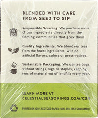 CELESTIAL SEASONINGS: Green Tea With White Tea Decaffeinated 20 Tea Bags,  1.2 oz