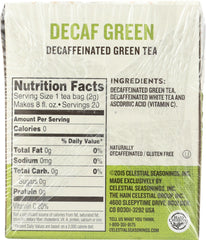 CELESTIAL SEASONINGS: Green Tea With White Tea Decaffeinated 20 Tea Bags,  1.2 oz