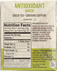 CELESTIAL SEASONINGS: Green Tea With White Tea Antioxidant Supplement 20 Tea Bags, 1.4 oz