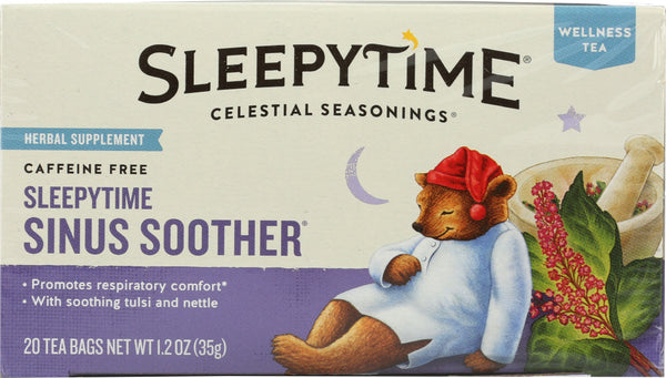 CELESTIAL SEASONINGS: Sleepytime Sinus Soother Wellness Tea, 20 Tea BaGs