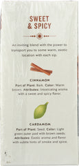 CELESTIAL SEASONINGS: Organic Herbal Tea Cinnamon & Cardamom Pack of 20, 1.7 oz