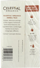 CELESTIAL SEASONINGS: Organic Herbal Tea Cinnamon & Cardamom Pack of 20, 1.7 oz