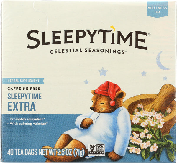 CELESTIAL SEASONINGS: Wellness Sleepytime Extra Tea Pack of 40, 2.5 oz