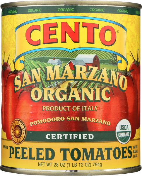 CENTO: San Marzano Organic Peeled Tomatoes, 28 oz