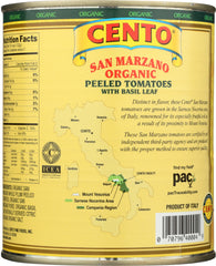 CENTO: San Marzano Organic Peeled Tomatoes, 28 oz