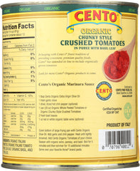 CENTO: Organic Chunky Style Crushed Tomatoes, 28 oz