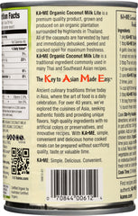 KA ME: Organic Coconut Milk Lite, 13.5 fo