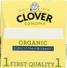 CLOVER SONOMA: Organic Unsalted Butter, 16 oz