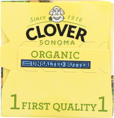 CLOVER SONOMA: Organic Unsalted Butter, 16 oz