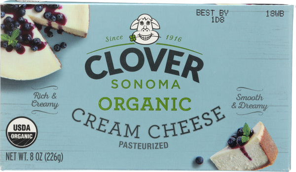 CLOVER SONOMA: Organic Cream Cheese, 8 oz