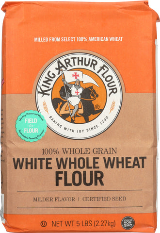 KING ARTHUR FLOUR: White Whole Wheat Flour, 5 lbs