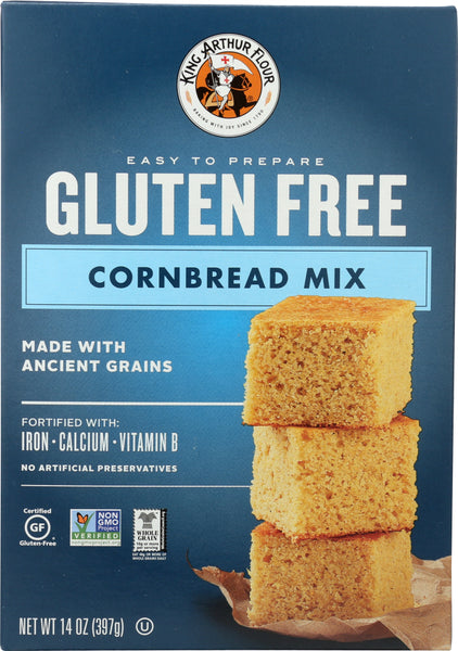 KING ARTHUR: Gluten-Free Cornbread Mix, 14 oz