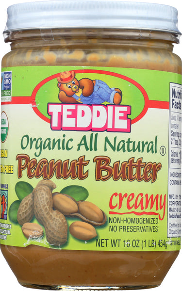 TEDDIE: Peanut Butter Creamy Organic, 16 oz