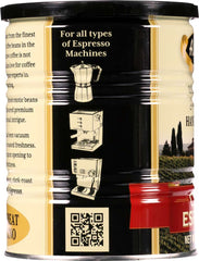 ALESSI: Caffe' Espresso 100% Pure Ground Coffee, 8.8 Oz