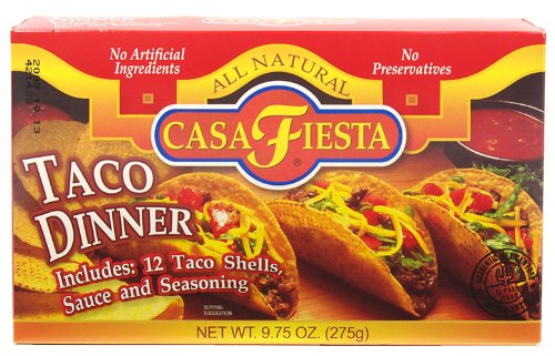 CASA FIESTA: Taco Dinner Entree, 9.75 oz