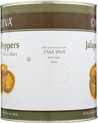 CASA DIVA: Jalapeno Pepper Sliced, 105 oz