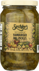 SECHLERS: Hamburger Dill Pickles No Garlic, 16 oz