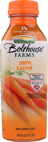 BOLTHOUSE FARMS: 100% Carrot Juice, 15.20 oz