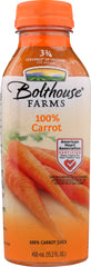 BOLTHOUSE FARMS: 100% Carrot Juice, 15.20 oz