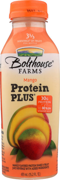 BOLTHOUSE FARMS: Mango Protein Plus Juice, 15.20 oz