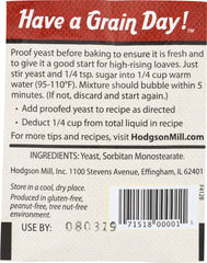 HODGSON MILL: Active Dry Yeast, 8.75 gm