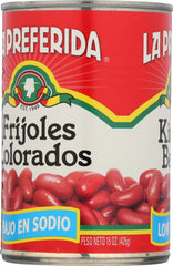 LA PREFERIDA: Low Sodium Light Red Kidney Beans, 15 oz