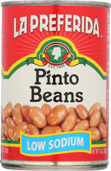 LA PREFERIDA: Low Sodium Pinto Beans, 15 oz