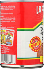 LA PREFERIDA: Authentic Flavor Fat Free Refried Beans, 16 oz