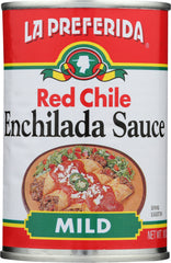 LA PREFERIDA: Red Chile Mild Enchilada Sauce, 10 oz