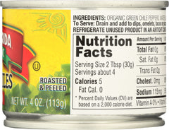 LA PREFERIDA: Organic Mild Diced Green Chiles, 4 oz
