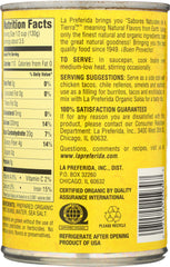 LA PREFERIDA: Organic Authentic Refried Beans, 15 oz
