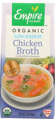 EMPIRE KOSHER: Chicken Broth Low Sodium, 32 oz