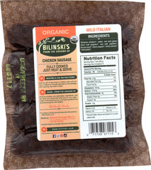 BILINSKIS: Organic Mild Italian Chicken Sausage, 12 oz