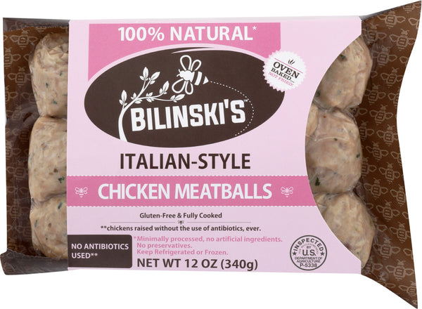 BILINSKIS: Italian-Style Chicken Meatballs, 12 oz