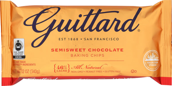 GUITTARD: Real Semi Sweet Chocolate Chips, 12 oz