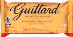 GUITTARD: Real Semi Sweet Chocolate Chips, 12 oz