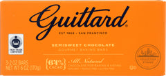 GUITTARD: Semisweet Chocolate Gourmet Baking Bars, 6 oz