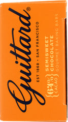 GUITTARD: Semisweet Chocolate Gourmet Baking Bars, 6 oz
