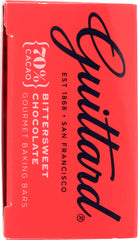 GUITTARD: Bittersweet Chocolate Gourmet Baking Bars, 6 oz