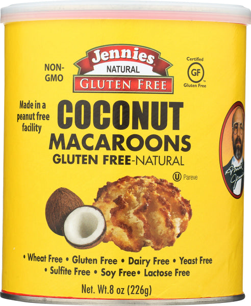JENNIE'S: Gluten Free Coconut Macaroons, 8 oz