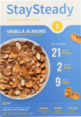 NUTRITIOUS LIVING: Cereal Vanilla Almond Stay Steady, 10 oz